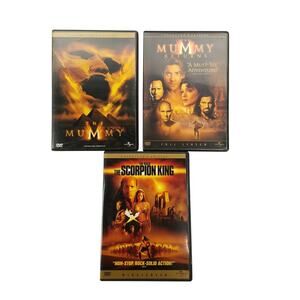 The Mummy The Mummy Returns The Scorpion King DVD Movie Lot Of 3 Fraser The Rock